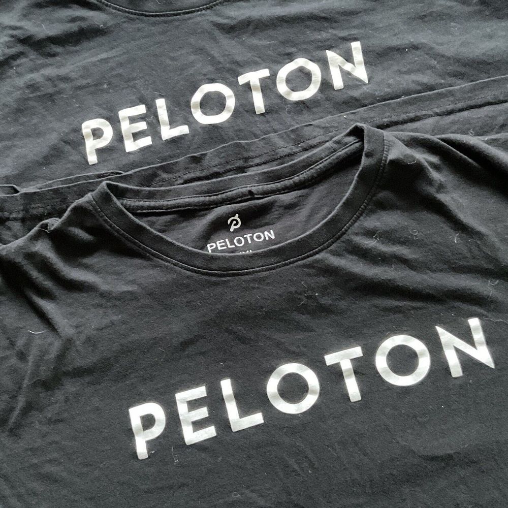 Lot Of 2 Peloton Century 100 Rides‎ Club T-Shirt Men's Size XXL Black